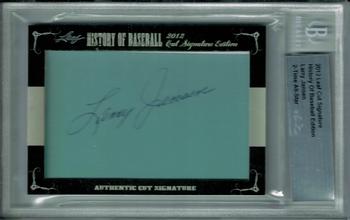 2012 Leaf Cut Signature History of Baseball #NNO Larry Jansen Front