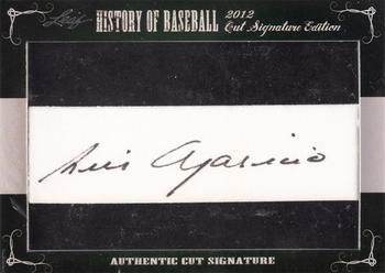 2012 Leaf Cut Signature History of Baseball #NNO Luis Aparicio Front