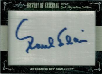 2012 Leaf Cut Signature History of Baseball #NNO Paul Blair Front