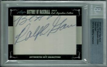 2012 Leaf Cut Signature History of Baseball #NNO Ralph Garr Front