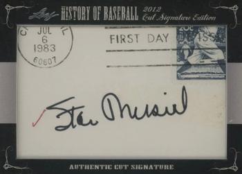 2012 Leaf Cut Signature History of Baseball #NNO Stan Musial Front