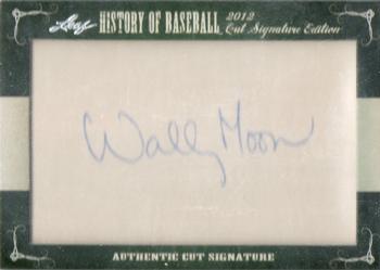 2012 Leaf Cut Signature History of Baseball #NNO Wally Moon Front