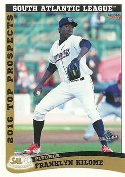 2016 Choice South Atlantic League Top Prospects #22 Franklyn Kilome Front