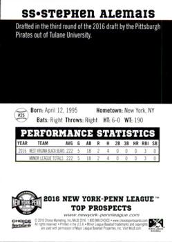 2016 Choice New York-Penn League Top Prospects #25 Stephen Alemais Back