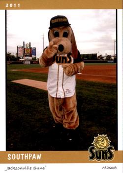 2011 Grandstand Jacksonville Suns #NNO Southpaw Front