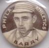1910-12 Sweet Caporal Pins (P2) #NNO Jack Barry Front