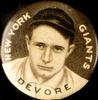 1910-12 Sweet Caporal Pins (P2) #NNO Josh Devore Front