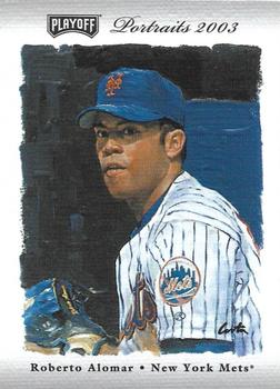 2003 Playoff Portraits - Autographs Silver #32 Roberto Alomar Front