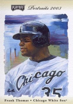 2003 Playoff Portraits - Beige #27 Frank Thomas Front