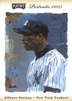 2003 Playoff Portraits - Beige #46 Alfonso Soriano Front