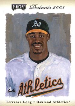 2003 Playoff Portraits - Beige #99 Terrence Long Front