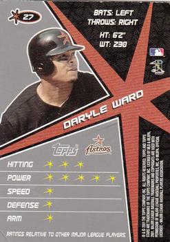 2001 Topps Stars #27 Daryle Ward Back