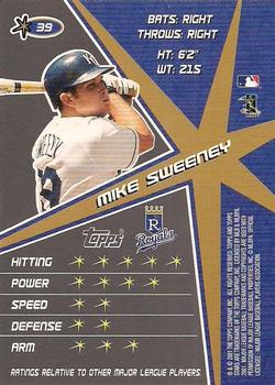2001 Topps Stars #39 Mike Sweeney Back