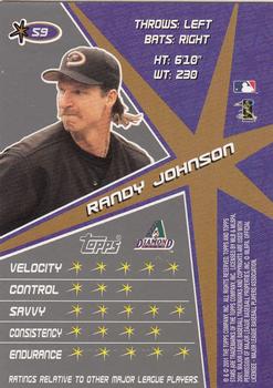2001 Topps Stars #59 Randy Johnson Back