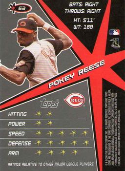2001 Topps Stars #63 Pokey Reese Back