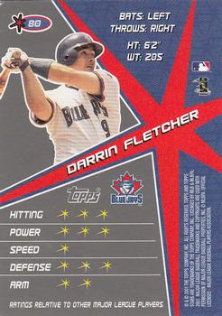 2001 Topps Stars #80 Darrin Fletcher Back