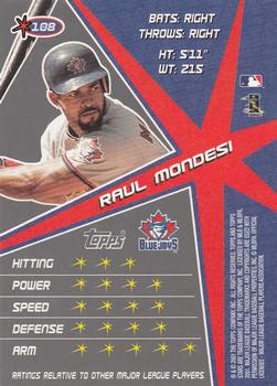 2001 Topps Stars #108 Raul Mondesi Back