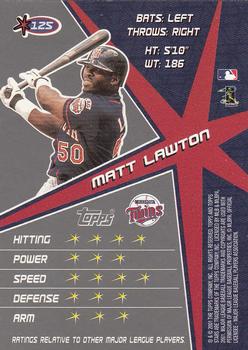 2001 Topps Stars #125 Matt Lawton Back