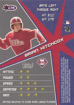 2001 Topps Stars #179 Brian Hitchcox Back