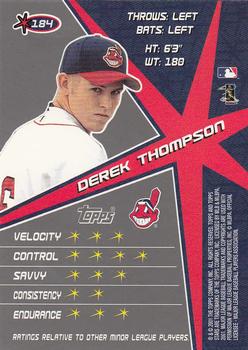 2001 Topps Stars #184 Derek Thompson Back