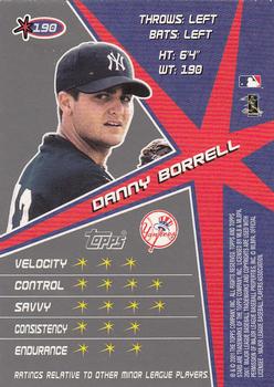2001 Topps Stars #190 Danny Borrell Back