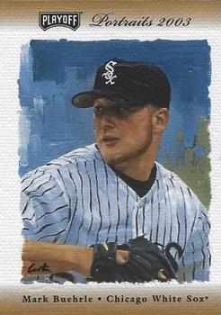 2003 Playoff Portraits - Materials Bronze #42a Mark Buehrle Front