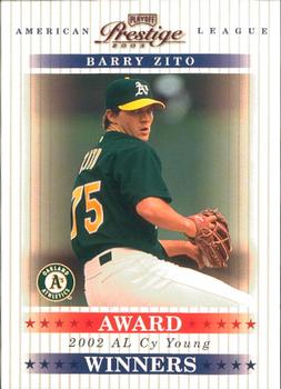 2003 Playoff Prestige - Award Winners #AW-1 Barry Zito Front