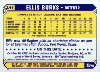 2001 Topps Traded & Rookies #T121 Ellis Burks Back