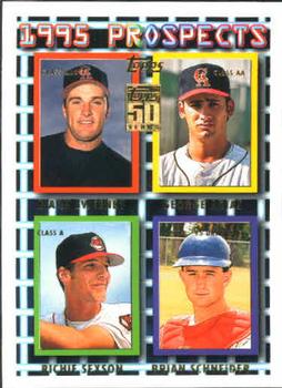 2001 Topps Traded & Rookies #T142 Mark Sweeney / George Arias / Richie Sexson / Brian Schneider Front
