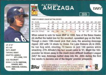 2001 Topps Traded & Rookies #T227 Alfredo Amezaga Back