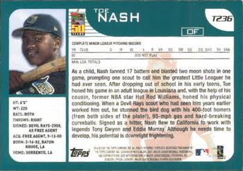 2001 Topps Traded & Rookies #T236 Toe Nash Back