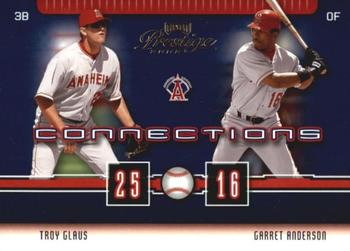 2003 Playoff Prestige - Connections #C-1 Troy Glaus / Garret Anderson Front