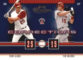 2003 Playoff Prestige - Connections #C-2 Troy Glaus / Tim Salmon Front