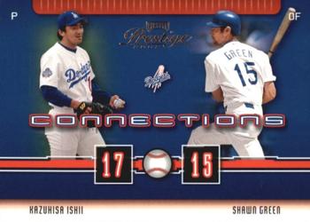 2003 Playoff Prestige - Connections #C-32 Kazuhisa Ishii / Shawn Green Front