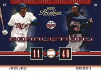 2003 Playoff Prestige - Connections #C-36 Jacque Jones / Torii Hunter Front