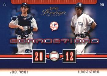 2003 Playoff Prestige - Connections #C-42 Alfonso Soriano / Jorge Posada Front