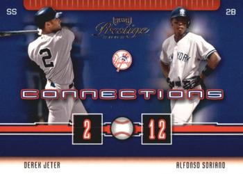 2003 Playoff Prestige - Connections #C-43 Derek Jeter / Alfonso Soriano Front