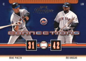 2003 Playoff Prestige - Connections #C-45 Mike Piazza / Mo Vaughn Front