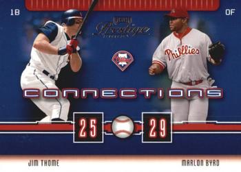 2003 Playoff Prestige - Connections #C-51 Jim Thome / Marlon Byrd Front