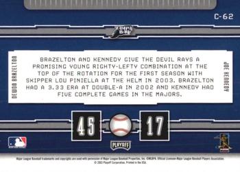 2003 Playoff Prestige - Connections #C-62 Dewon Brazelton / Joe Kennedy Back