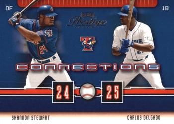 2003 Playoff Prestige - Connections #C-68 Shannon Stewart / Carlos Delgado Front