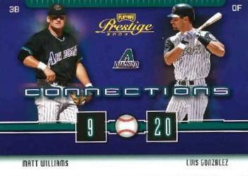 2003 Playoff Prestige - Connections 100 #C-4 Matt Williams / Luis Gonzalez  Front