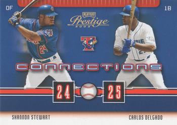 2003 Playoff Prestige - Connections 100 #C-68 Shannon Stewart / Carlos Delgado  Front
