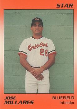 1990 Star Bluefield Orioles #12 Jose Millares Front