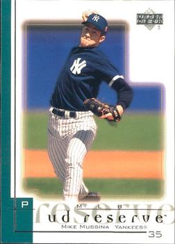 2001 UD Reserve #84 Mike Mussina Front