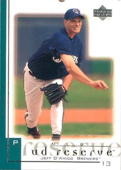 2001 UD Reserve #99 Jeff D'Amico Front