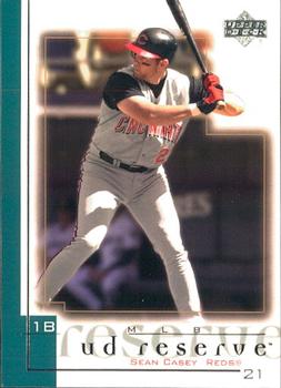 2001 UD Reserve #169 Sean Casey Front