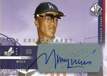 2003 SP Authentic - Chirography Dodgers Stars #MW Maury Wills Front