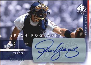 2003 SP Authentic - Chirography Dodgers Stars #SY Steve Yeager Front
