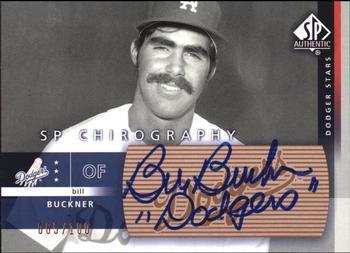 2003 SP Authentic - Chirography Dodgers Stars Bronze #BB Bill Buckner Front